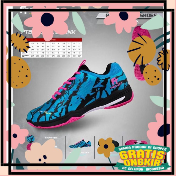 Sepatu Badminton Felet Ranger Boost FT 1.0 New Colour Original / oren oranye orange