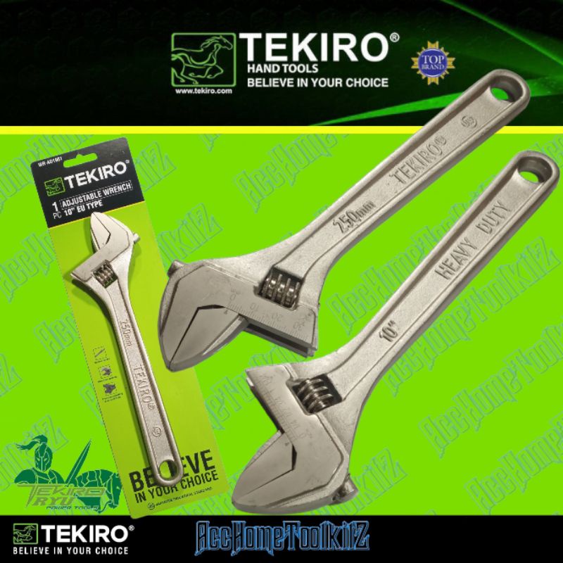 TEKIRO Kunci Inggris Crome 10# Adjustable Wrench Kunci Bago Bako 10 Inch