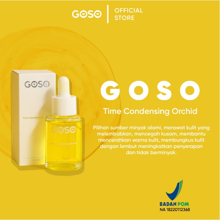 [BARU BPOM][100% ORIGINAL&amp;READY]GOSO Time Condensing Anti Aging Orchid Essence Oil 30ml Moisturizing Facial Orchid Oil Menghilangkan Dark Spot Serum New packaging