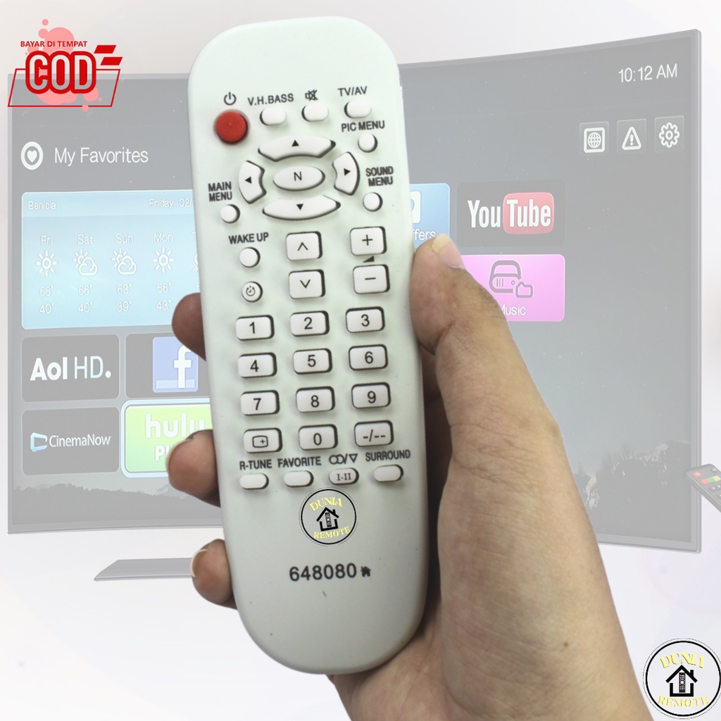 Remot remot tv tabung panasonic CRT 8080 No Setting