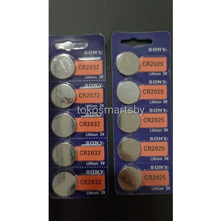 Baterai Kancing SONY CR 2032 / CR 2025 Lithium 3 V Button Cell