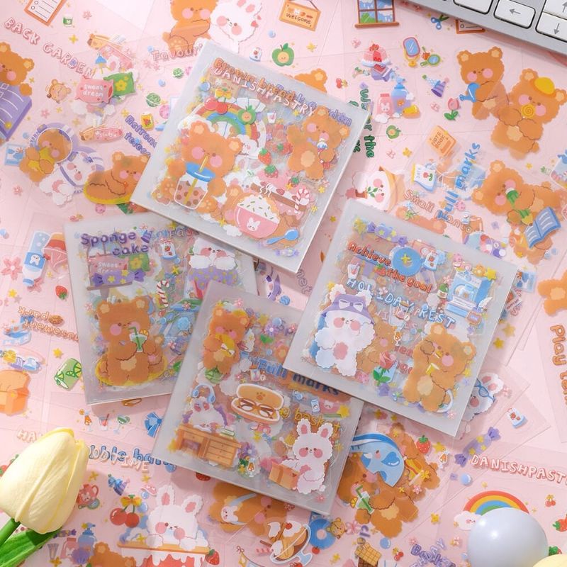 Stiker Kartun Lucu Hewan Anti Air Cute Sticker