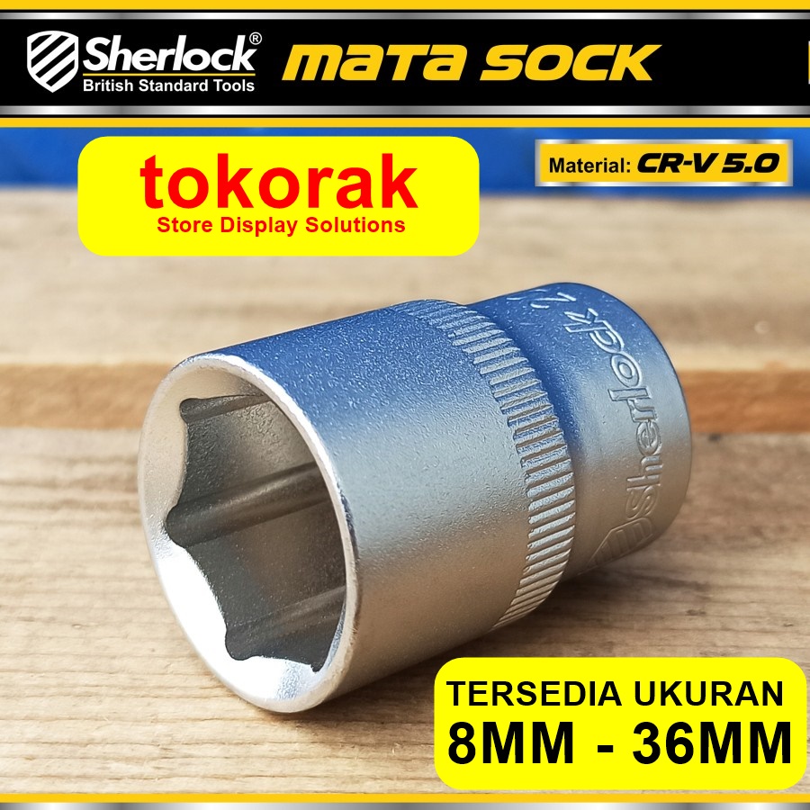 SHERLOCK MATA KUNCI SOK 8 - 36 MM 1/2 INCH 6 PT MATA SHOCK SOCK 1/2&quot;