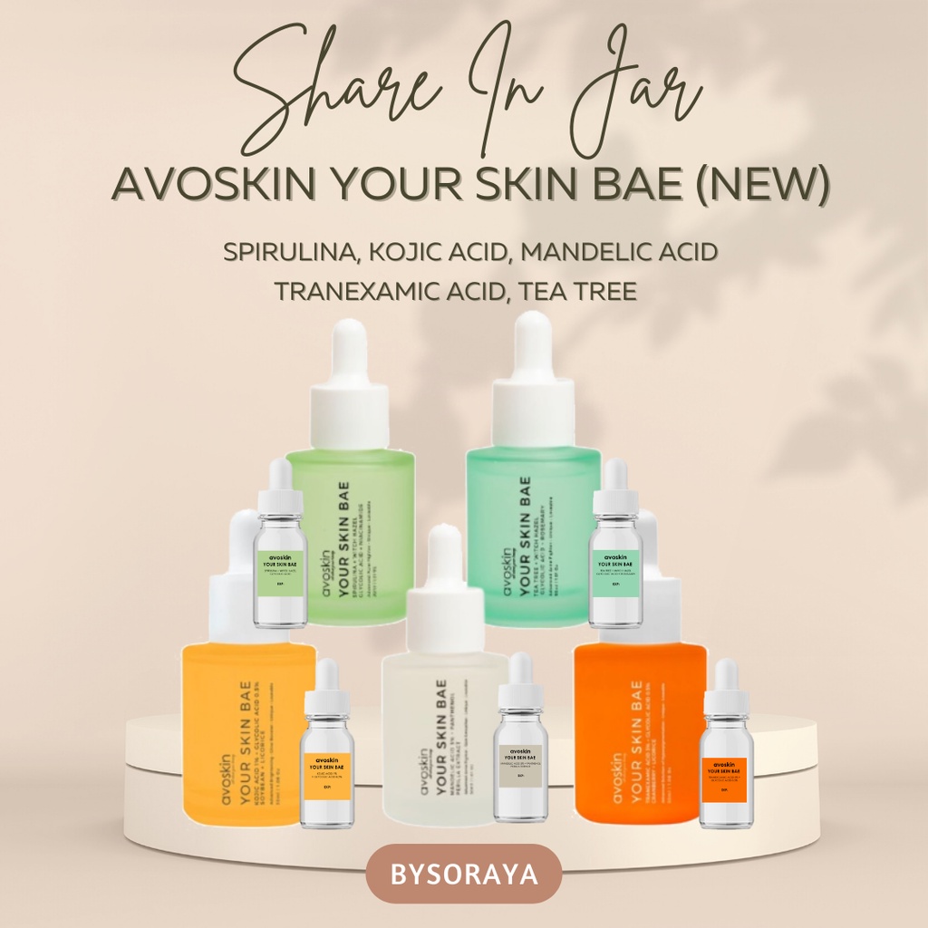 [SHARE IN JAR] AVOSKIN YSB Serum Your Skin Bae Series - AVOSKIN YSB Serum Tranexamic Kojic  Mandelic Acid, Tea Tree,  Spirulina