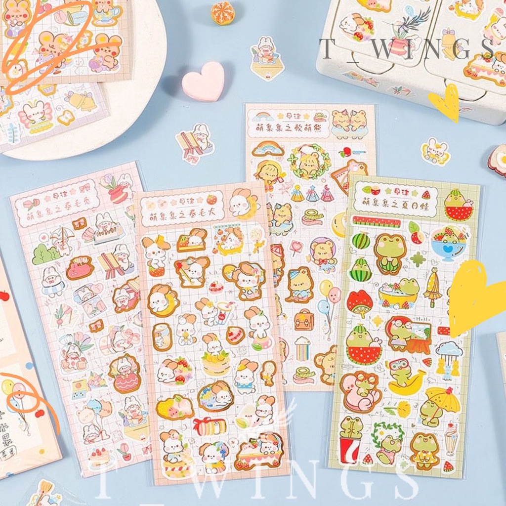 

Sticker DIY Kawaii Animal / Kawaii Doubutsu DIY Stiker / STIKER DIY DIary Alat tulis