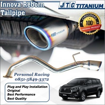 Exhaust Knalpot JTC titanium Tailpipe Innova Reborn Fortuner 16-22 VRZ