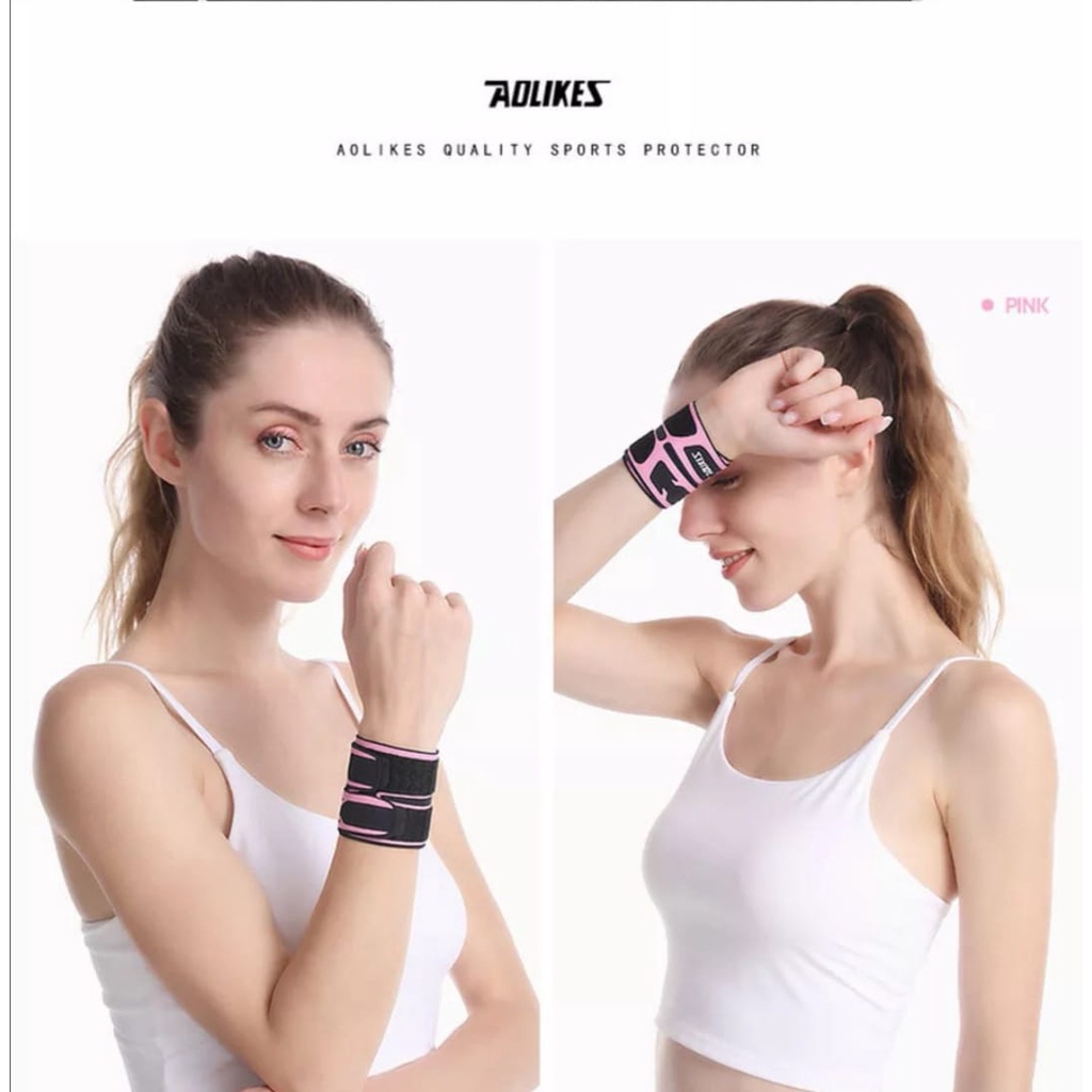 (COD) Aolikes 7930 Wrist Support Wristband Hand Wrap Wrist Pelindung Lengan