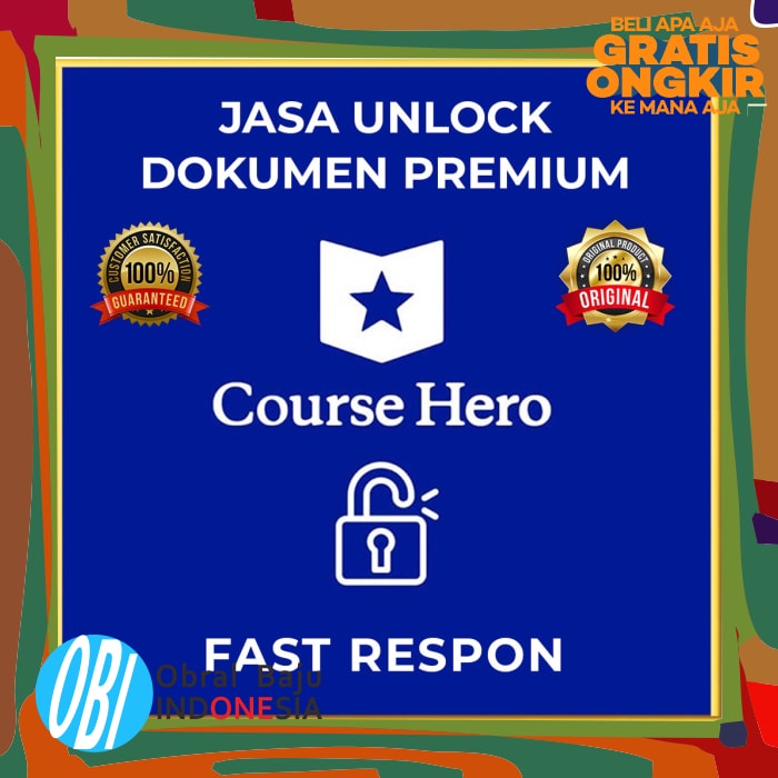 Obral / Original Sale Promo Jasa Unlock/Unblur Dokumen Course Hero Terbaru Garansi