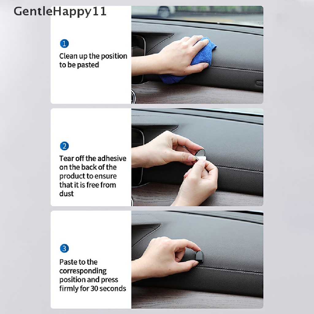 Gentlehappy 10Pcs Car Hook Organizer Penyimpanan Untuk Kabel USB Penyimpanan Kunci Perekat Diri Dinding Kait Gantungan Auto Pengikat Klip Dashboard Mobil Mini Hooks id