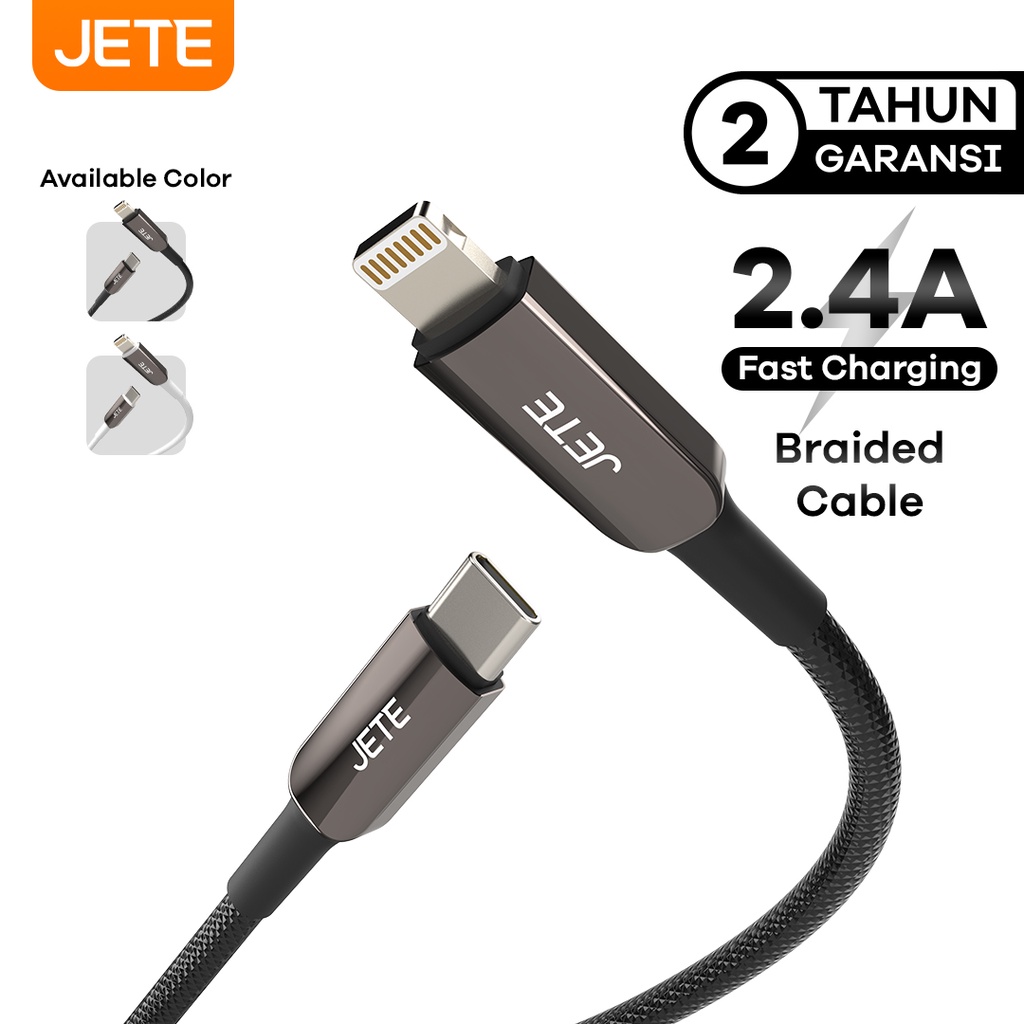 JETE CX9 Kabel Data Type C to Lightning PD 20W Fast Charging 2.4A