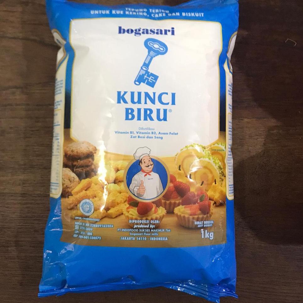 

codeO4a4Z Tepung Terigu Kunci Biru 1kg- Kunci Biru Terigu