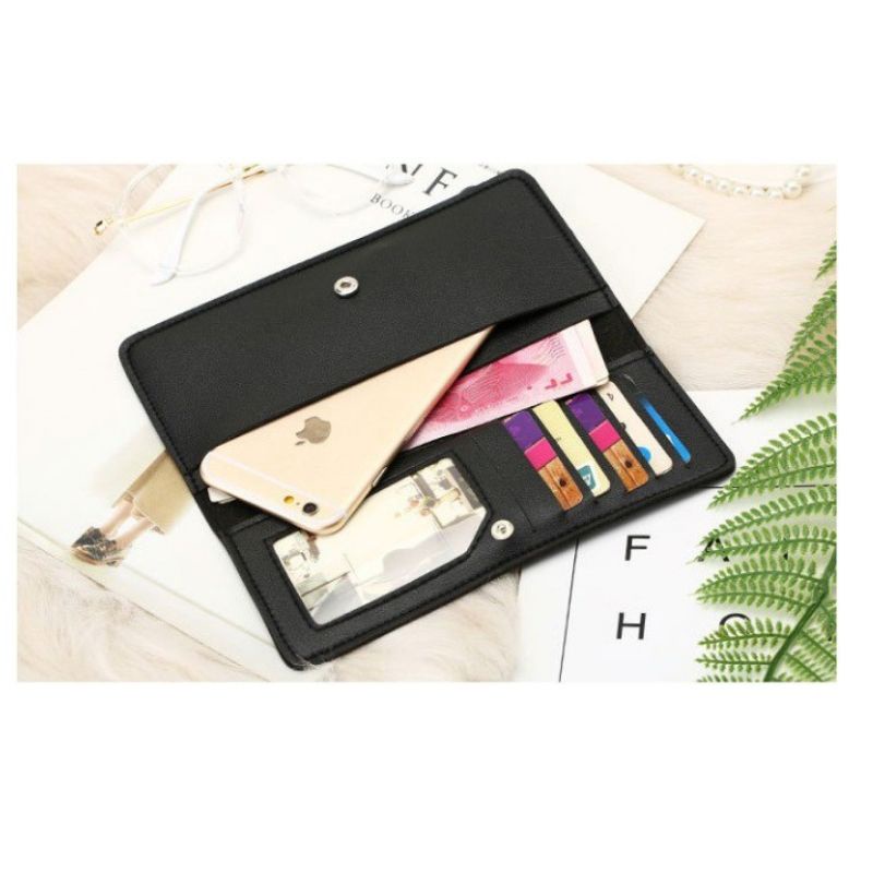 DOMPET LIPAT WANITA PERSEGI PANJANG DOMPET FASHIONABLE MULTIFUNGSI MURAH