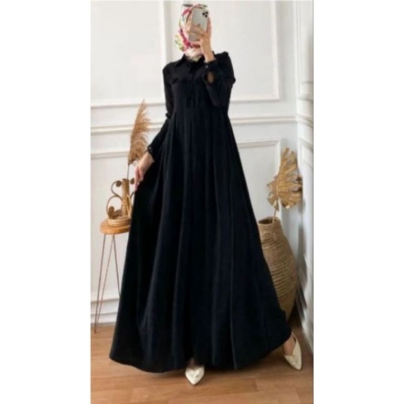 PONI DRESS CRINKLE AIRFLOW//GAMIS CRINKLE AIRFLOW FASHION MUSLIMAH MASA KINI