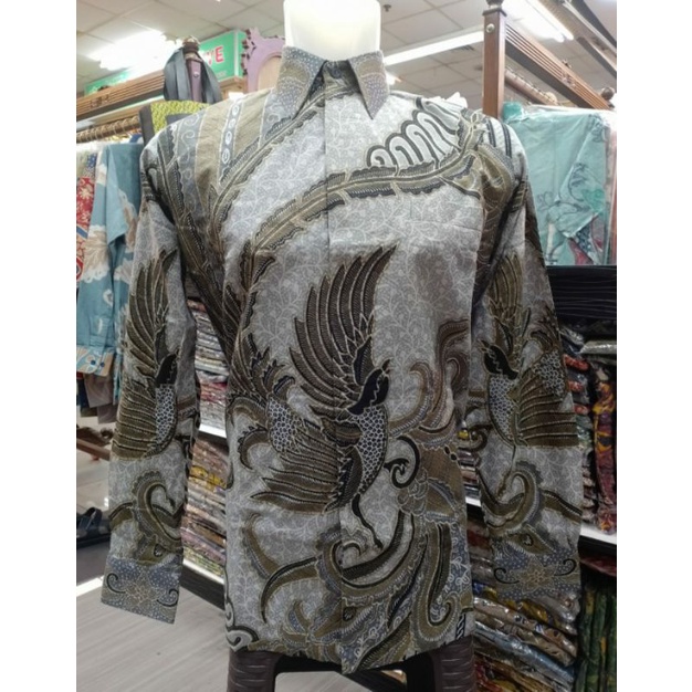 KEMEJA BATIK PRIA MOTIF BURUNG BAHAN DOLBY PREMIUM