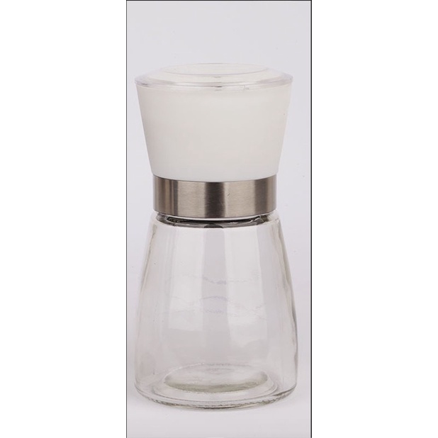 

Terlaris ✨ - Gilingan Lada Rempah Salt Pepper Mill Botol kaca Hitam - Putih 2.1.23