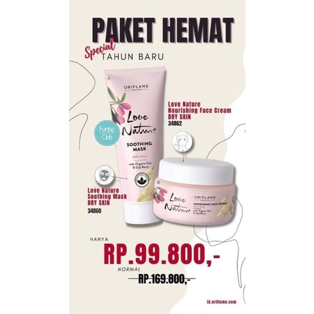 Paket hemat oriflem  mask dan face crem