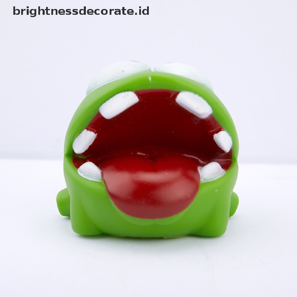 [Birth] Tali Kodok Vinyl Karet Games Boneka OM NOM Candy Gulping Monster Mainan Figure [ID]