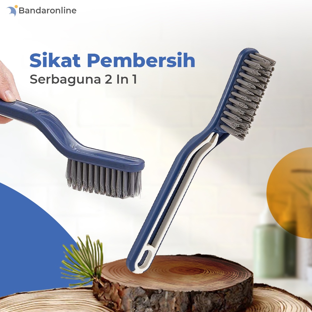 Sikat Kamar Mandi Toilet Multifungsi Dengan Capit Cleaning Brush 2in1