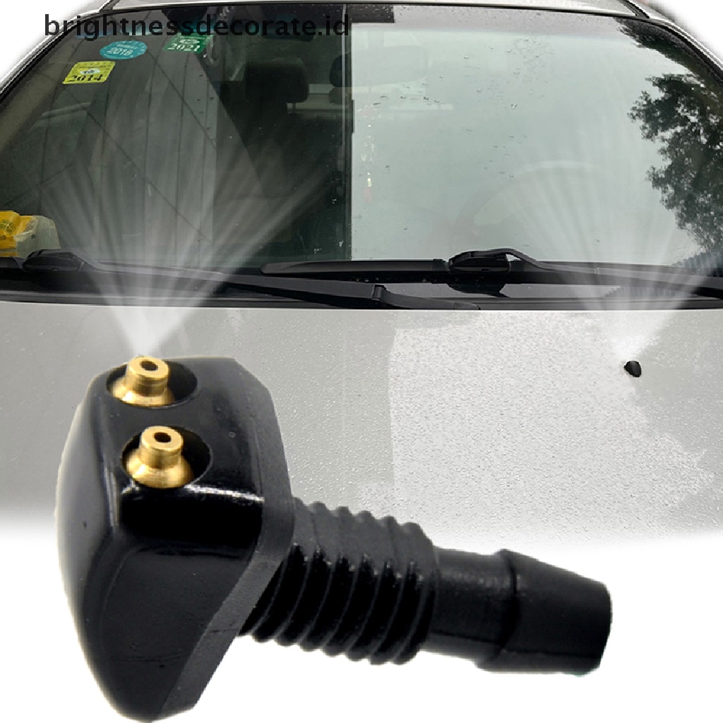 [Birth] 2x Universal Front Windshield Washer Wiper Nozzle er Outlet Semburan Air [ID]