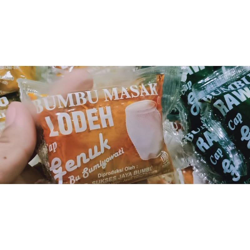 Jual BUMBU MASAK INSTAN BUMBU SIAP SAJI CAP GENUK LODEH Shopee Indonesia