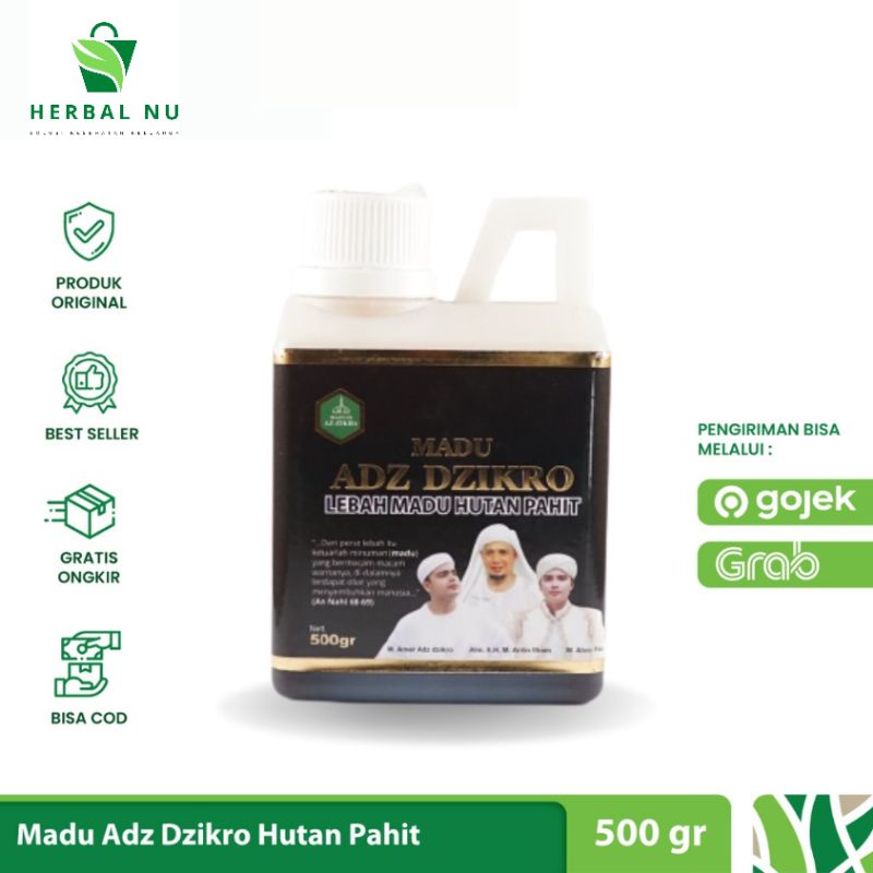 

ADZ DZIKRO - Madu Adz Dzikro Hutan Pahit 500gram Madu Adz Dzikro Baru Asli Agen resmi