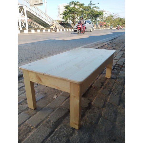 MEJA KAYU JATI BELANDA 100X50X35CM