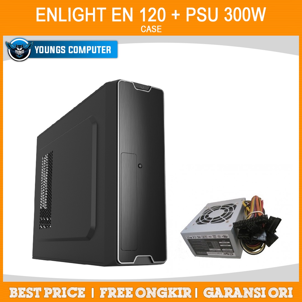 CASE ENLIGHT EN-120 + PSU 300W Slim mATX USB3.0