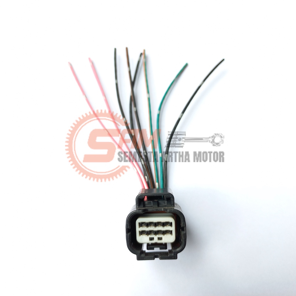 Soket Lampu Led Vario125 150 PCX150 Socket Depan Motor Kabel 8 Pin