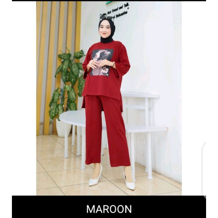 Setelan Viral//Kaos Wanita Kekinian