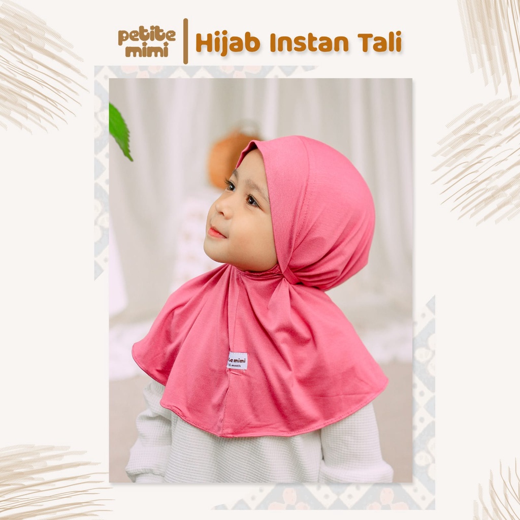 PETITE MIMI BABY HIJAB BABY HIJAB INSTANT TALI  HIJAB ANAK JILBAB  ANAK MUSLIM PEREMPUAN