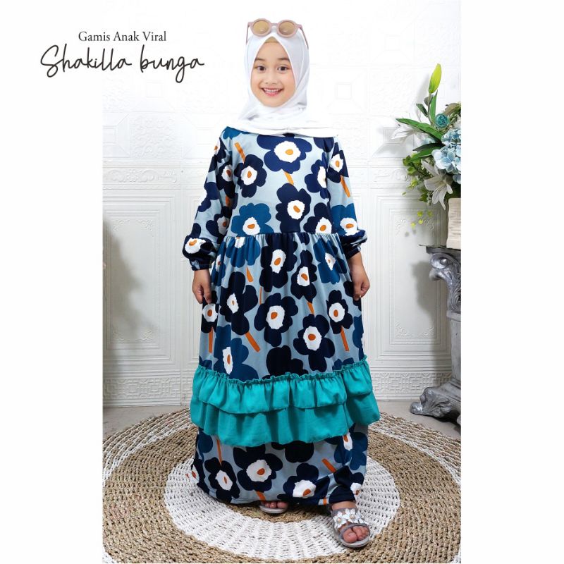 gamis anak Bahan Voxy