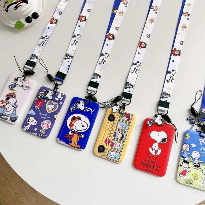 

PROMO lanyard tali id card kartu tali gantungan hp snoopy peanuts photocard