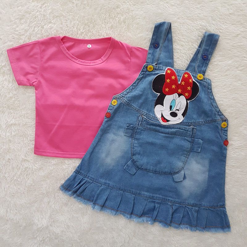 Baju Bayi Minnie Jeans Overall