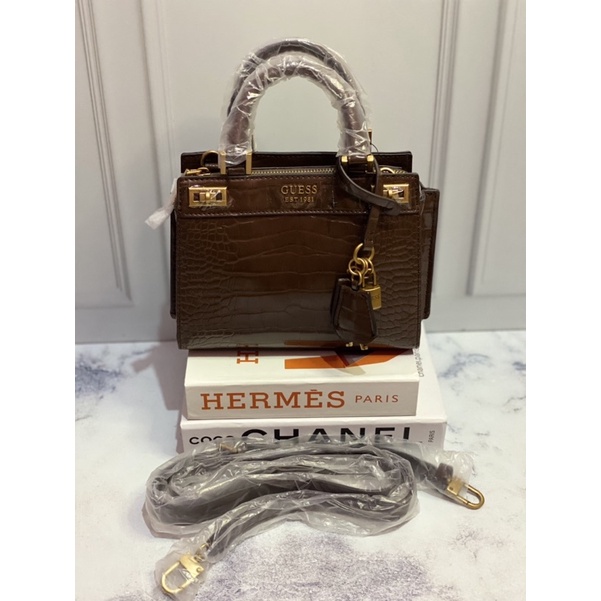 Guess Katey Mini Croco Bag