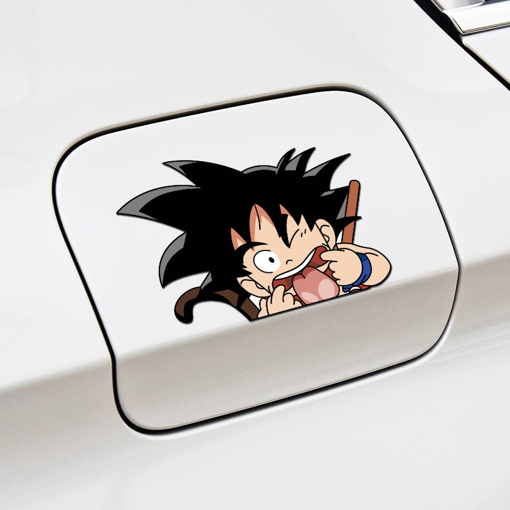 Master Dragon Ball Roshi Marah Kakarotto Membuat Wajah Kartun Lucu Stiker Bodi Sepeda Motor Animasi Jepang Jendela Mobil Depan dan Belakang Bumper Reflektif Dekoratif Reflektif