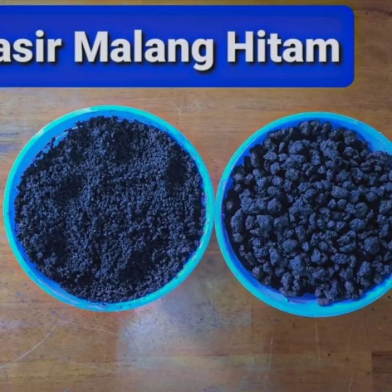 RB PASIR MALANG HITAM HALUS & KASAR (5 KG 1 KARUNG) GROSIR