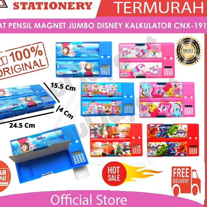 

B0D♟ TJS Tempat Kotak pensil aesthetic murah berkwalitas magnet jumbo kalkulator serutan karakter DISNEY AVENGER FROZEN LITTLE PONY LOL UNICORN SPIDERMAN 191 Barang Baru