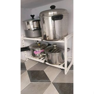 Sgmshop RP2 Layer Rak Panci Bawah Wastafel Kitchen Rak Dapur Tempat Bumbu