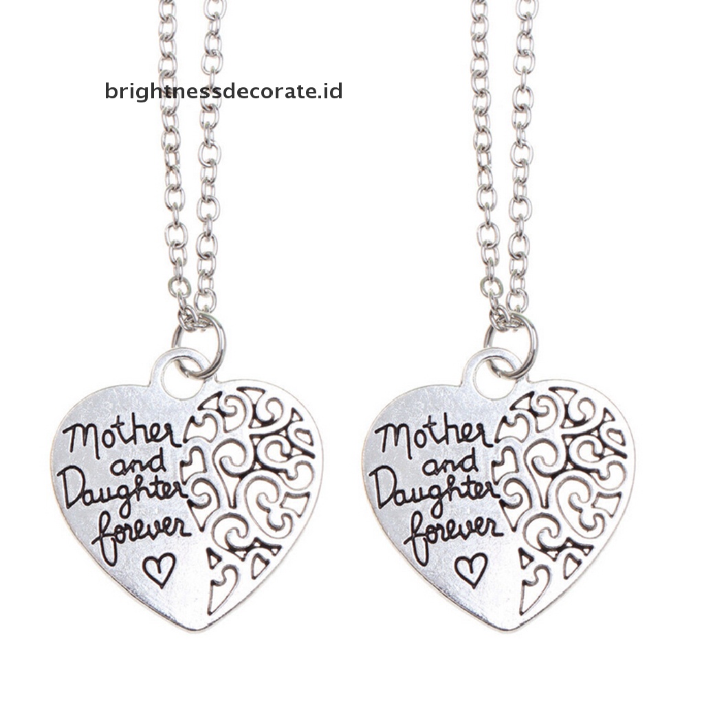 [Birth] Kalung Fashion Wanita Ibu Dan Anak Perempuan Forever Love Pendant Fashion Jewelry [ID]