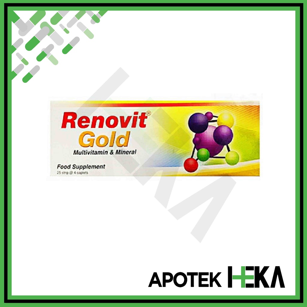 Renovit Gold Box isi 25 Strip - Multivitamin dan Mineral (SEMARANG)