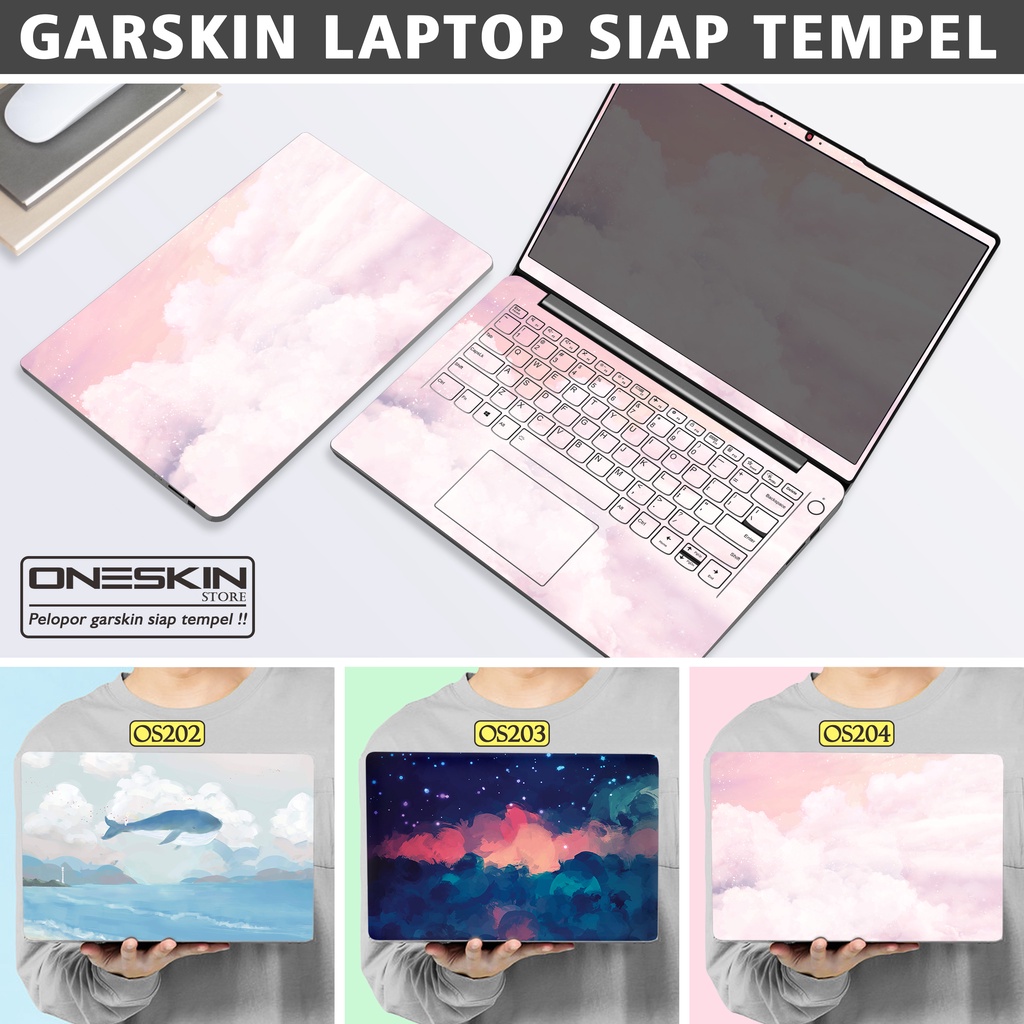 Garskin Sticker Laptop Protector Macbook Full Body Bottom Bezel Palmrest Skin Watercolor Painting