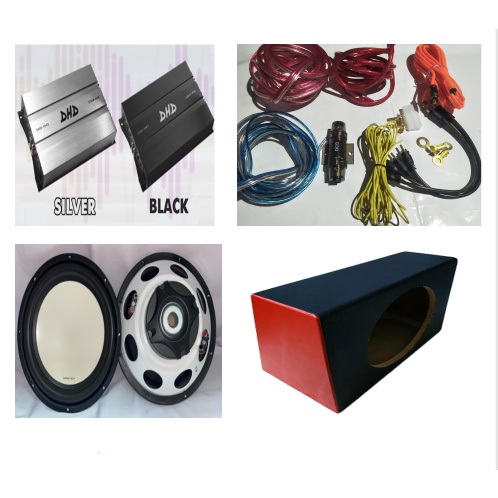 Paket hemat audio mobil power 4 channel dan subwoofer 12" embassy