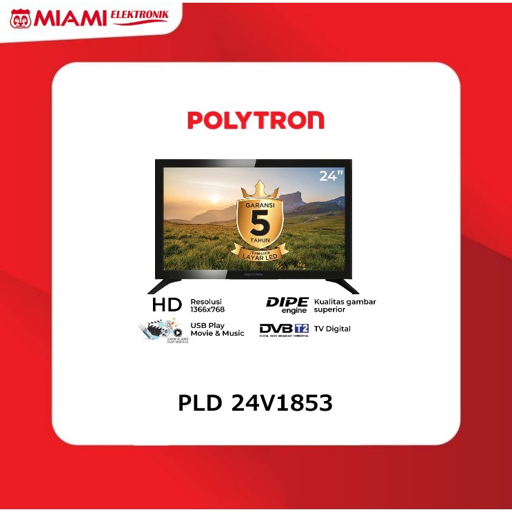 Polytron PLD 24V1853 / PLD24V1853 Digital TV 24″