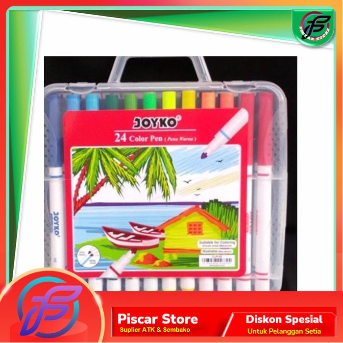 

Spidol JOYKO Color Pen warna color pen joyko set 24 warna CLP-05