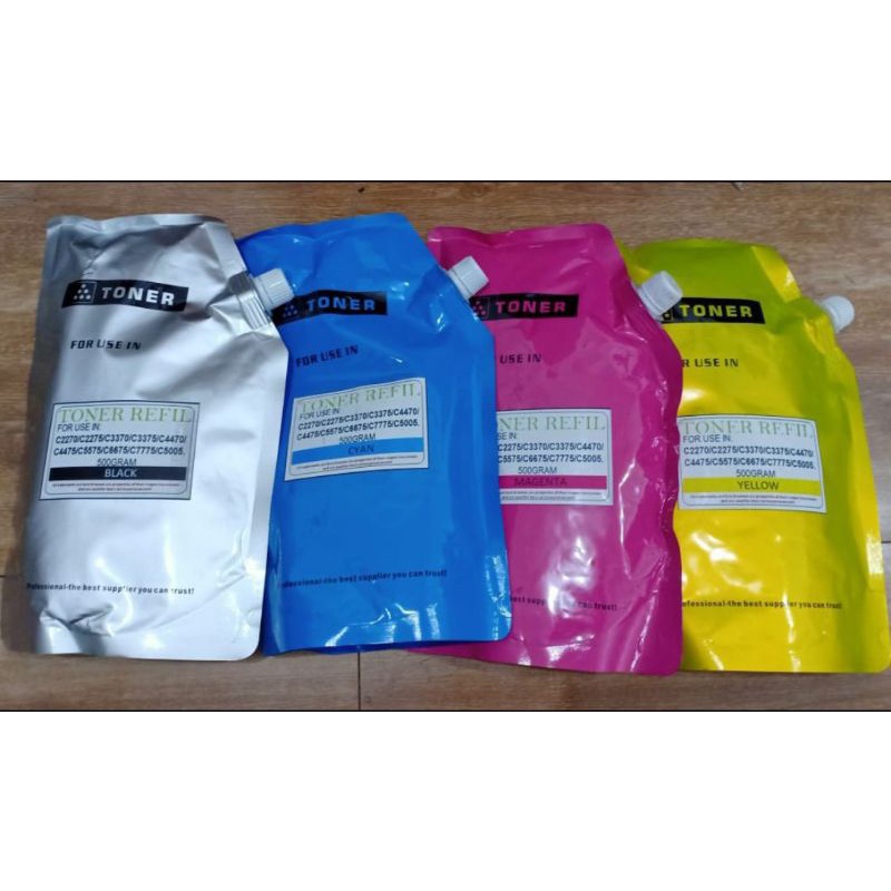 Serbuk Toner For Fuji Xer WorkCentre WC 7556 7535 7530 7545 7525 1 SET CMYK