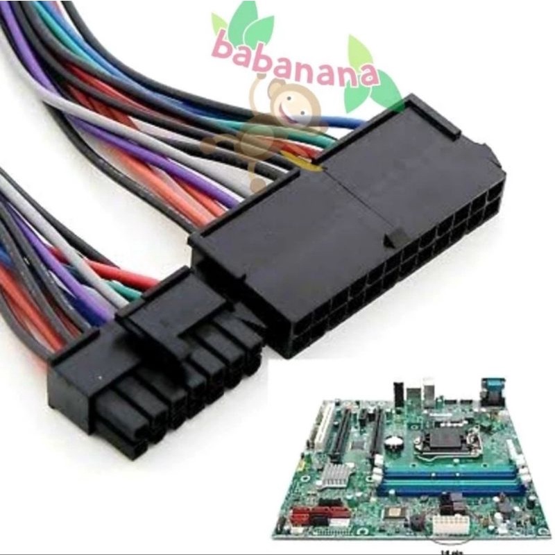 KABEL MOTHERBOARD LENOVO DELL IBM ATX 24 TO 14 PIN POWER SUPPLY PSU KONVERTER ADAPTER CONVERTER ADAPTOR CABLE MAINBOARD PC