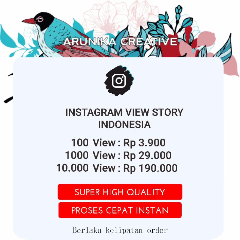 TERMURAH VIEW STORY IG Indonesia