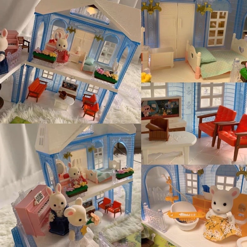 diy koala diary doll house crystal villa mainan boneka rumah2an