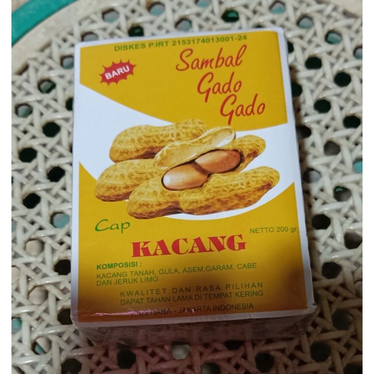 

bumbu gado gado cap kacang netto 200 gr
