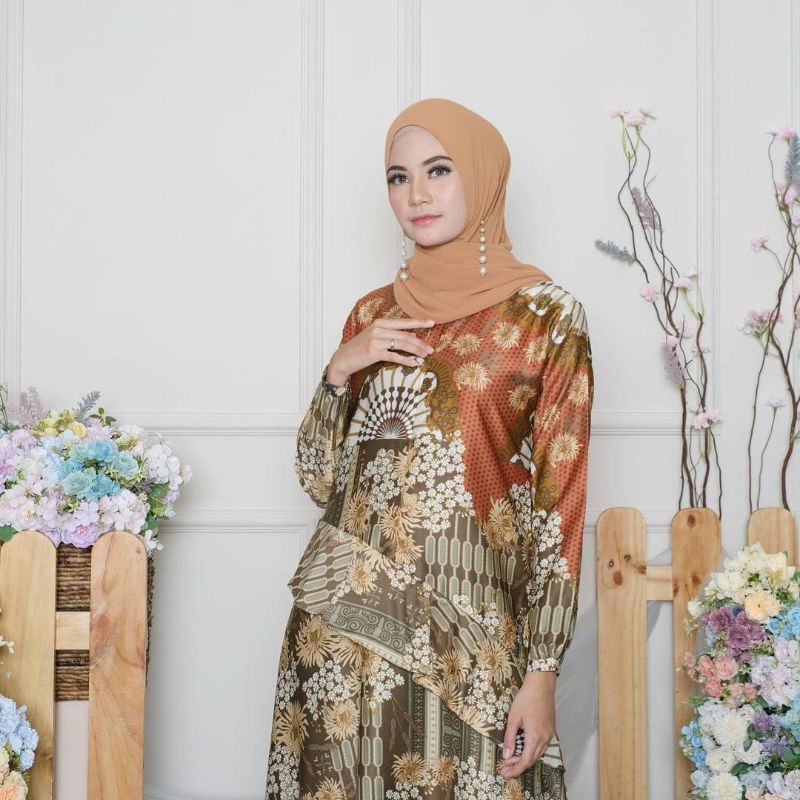 Naya dress / gamis dior silk silky premium / dress kondangan dior silk / gamis wanita casual / baju 